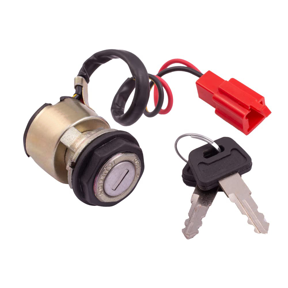 Black Cylindrical Finish New Ignition Starter Lock Compatible with TVS King