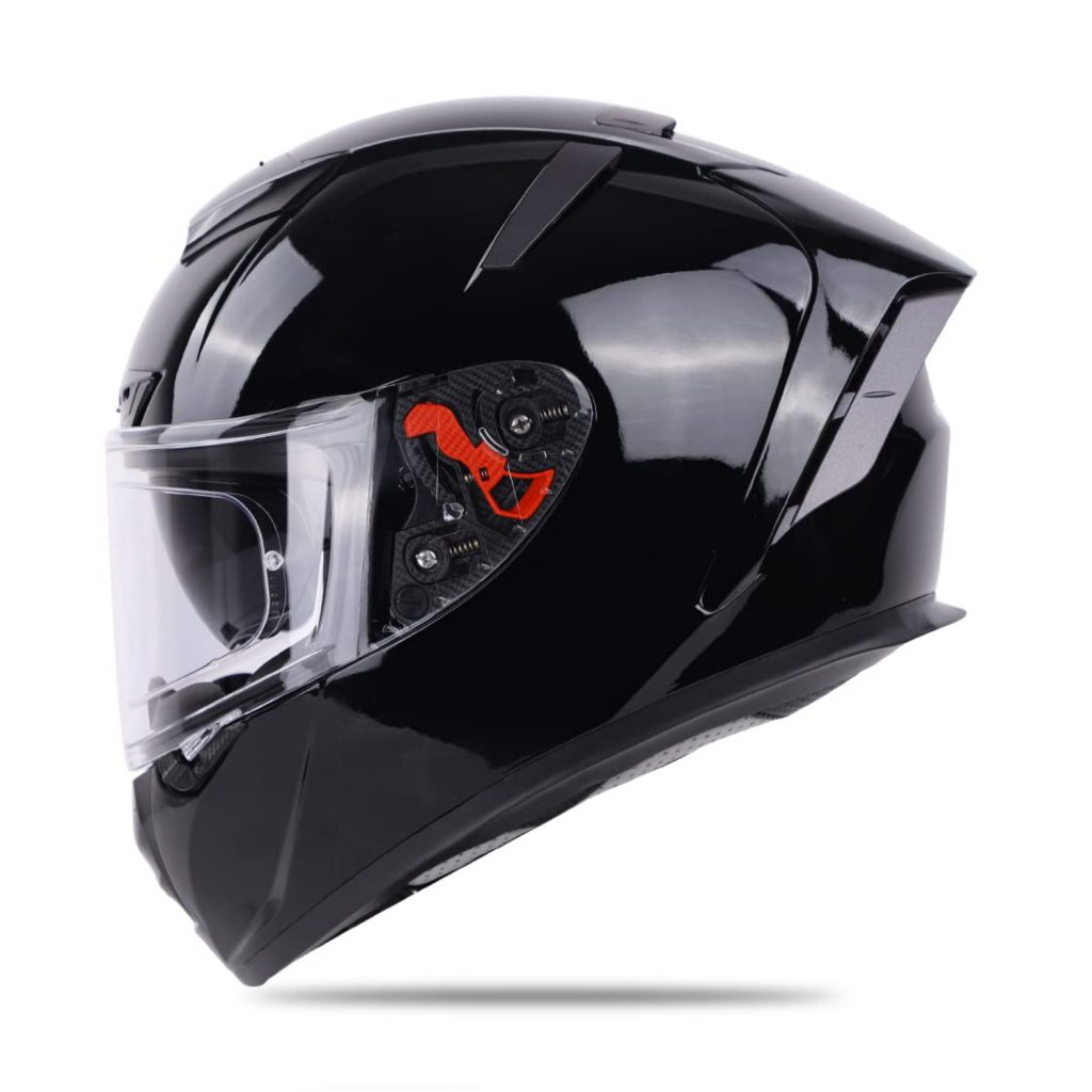 DOT Certified Double Visor Full Face Helmet Outer Anti-Fog Clear Visor and Inner Smoke Sun Shield