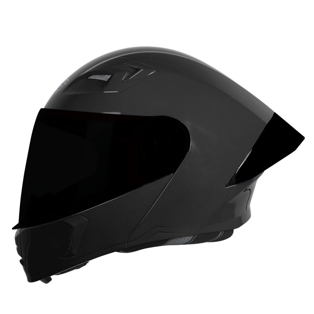 Flip-Up Helmet with Black Spoiler