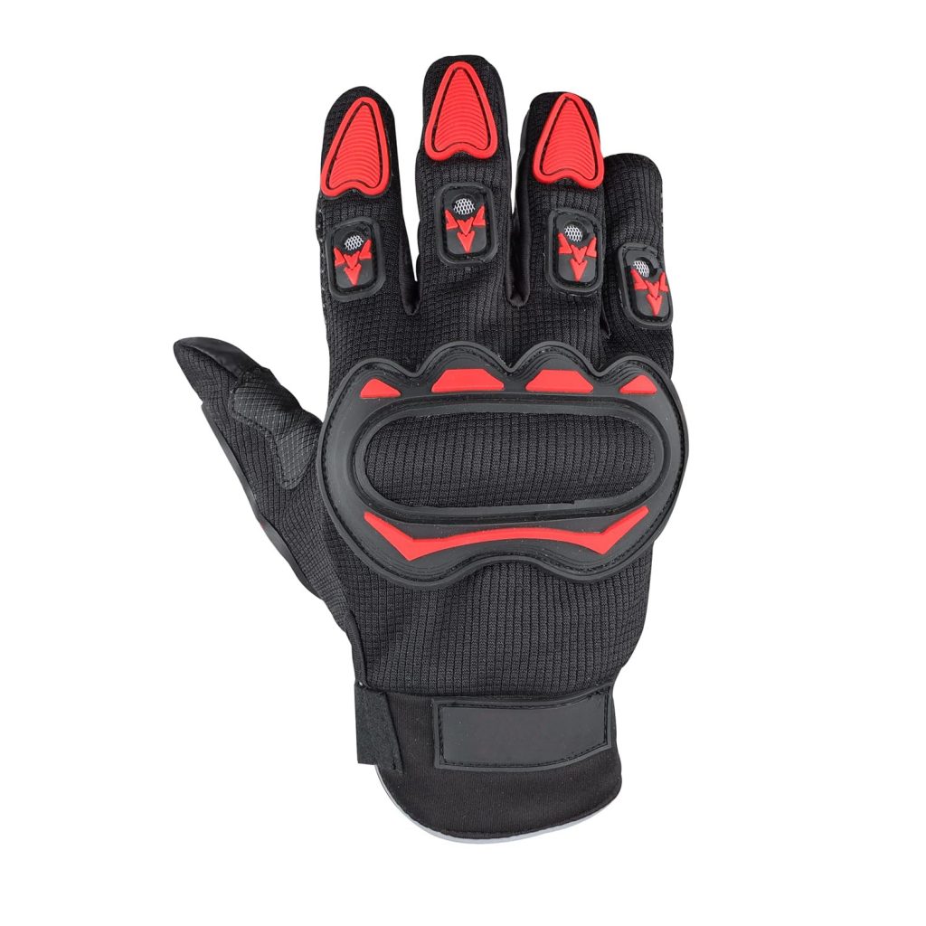 Full Finger Bike Riding Gloves with Touch Screen Sensitivity at Thumb and Index Finger,