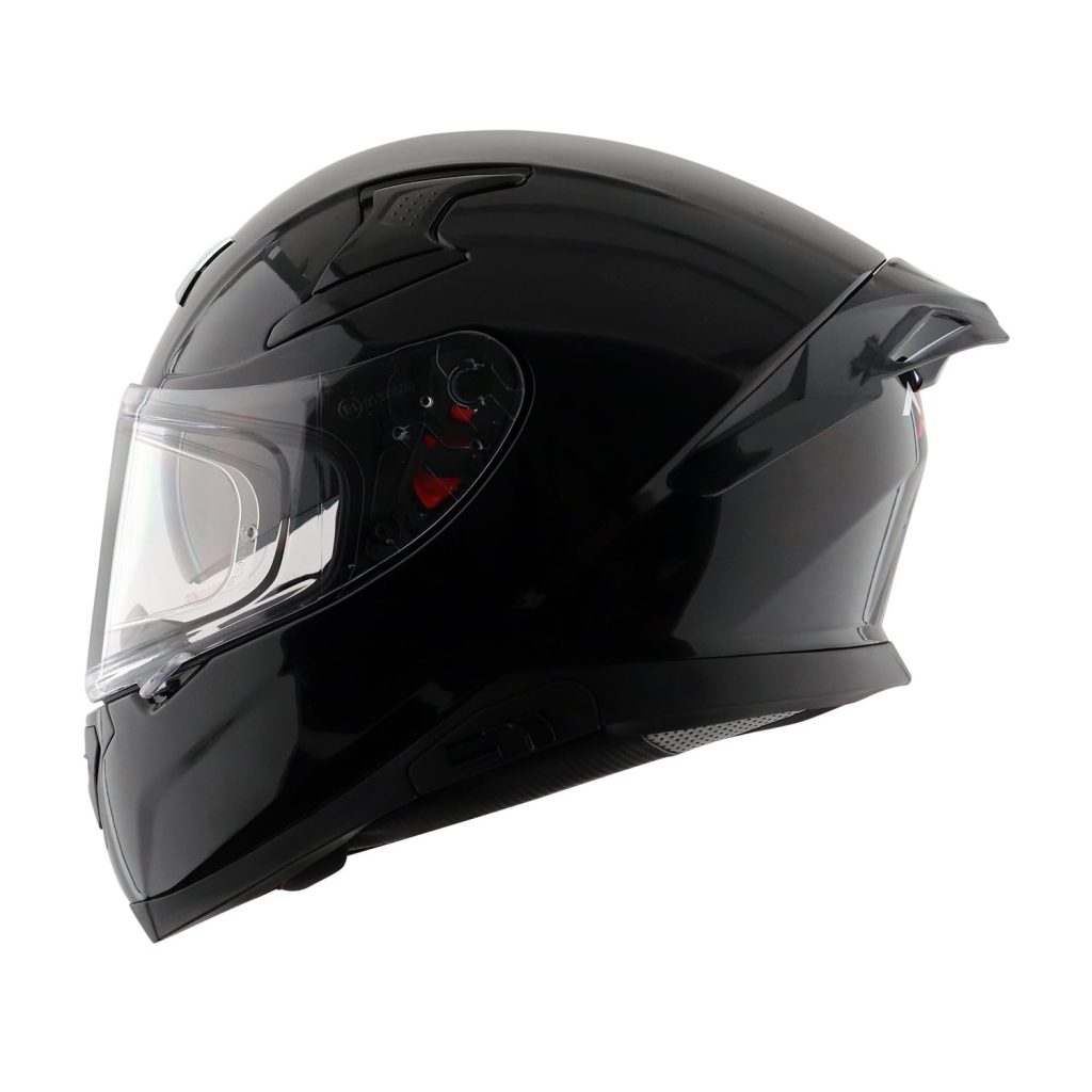 Glossy Black Full Face Dual Visor Helmet