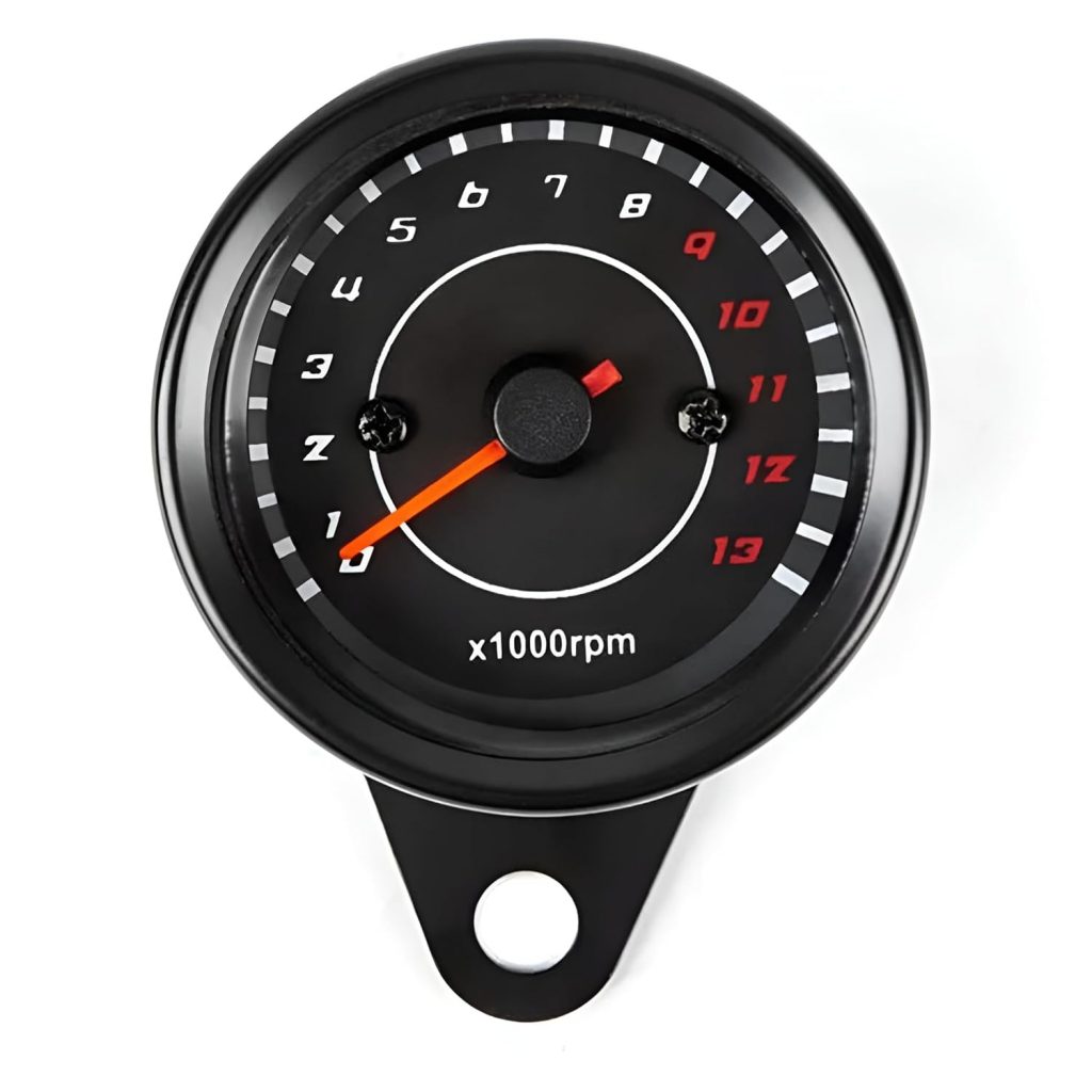 Motorcycle Analog RPM Speedometer With LED Backlight