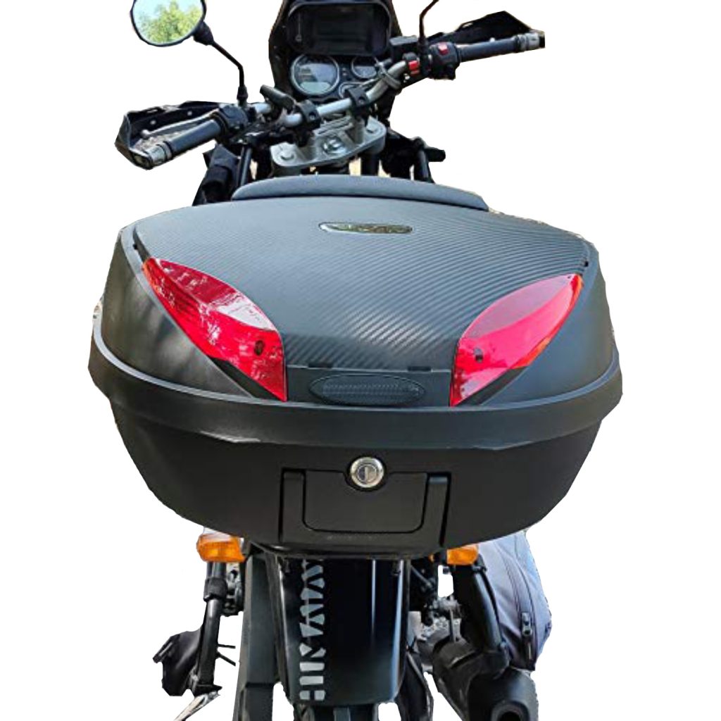 Motorcycle Top Case - 52L, Black - Acrylonitrile Butadiene Styrene (ABS)