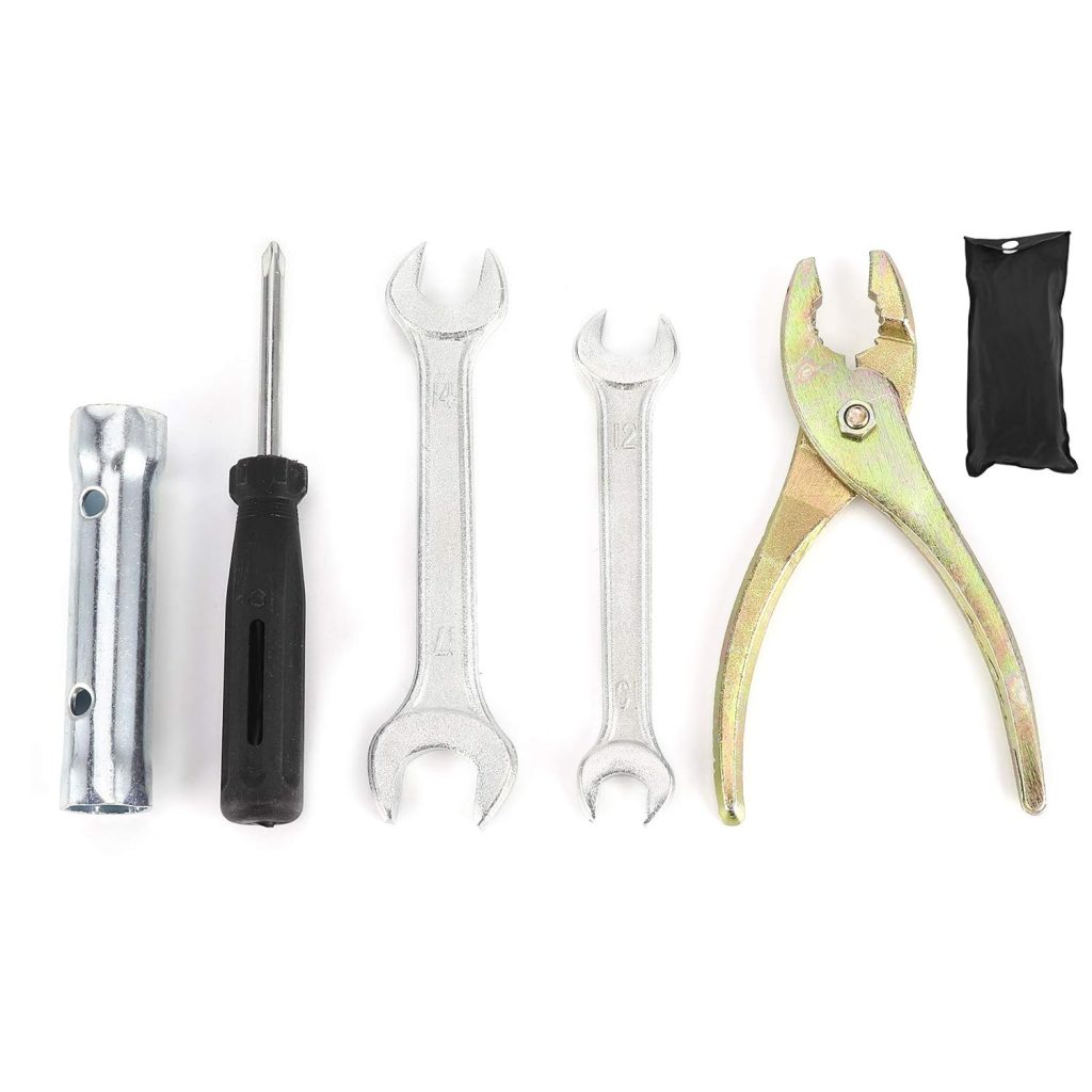 Motorcycle Wrench Set, Motorcycle Repair Tool Kit Wrench+Screwdriver+Plier+Spark Plug Socket Set