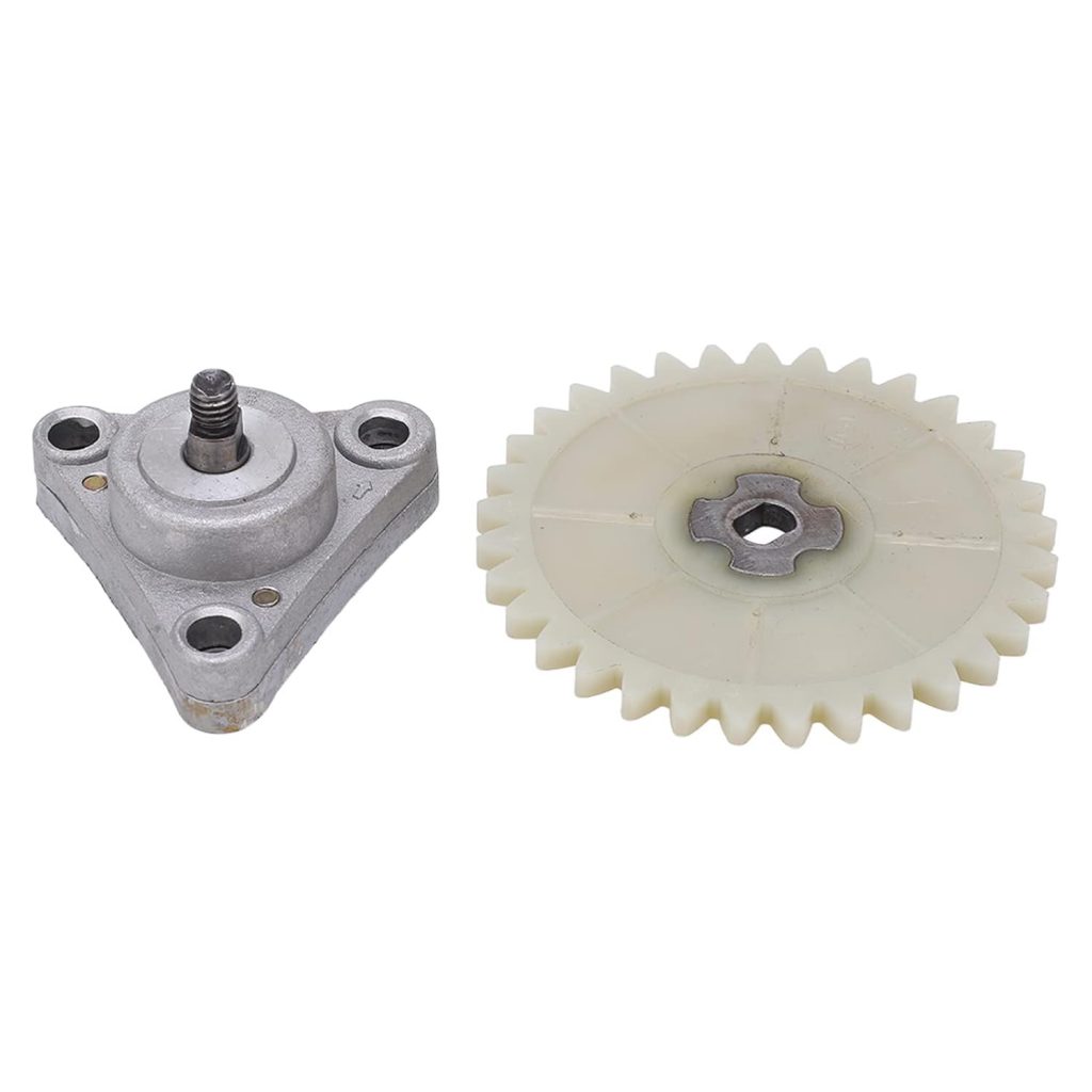 Oil Pump Assembly with Sprocket, Universal wear-Resistant Anti-Rust Silver Motorcycle