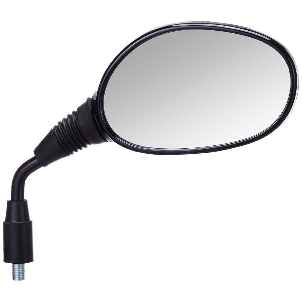 Shatterproof Glass Rear View Mirror(Black)