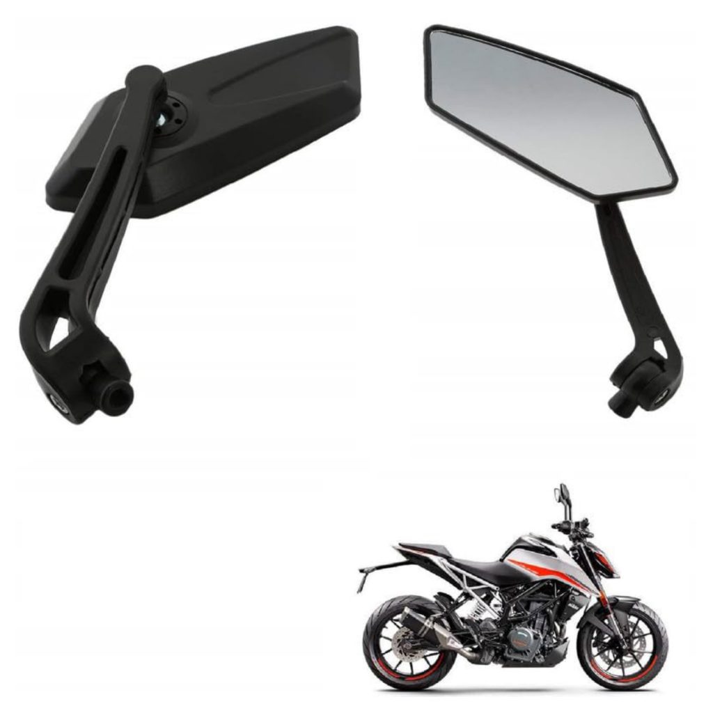 Universal Motorcycle Rear View Side Mirrors Suitable for TVS Jive