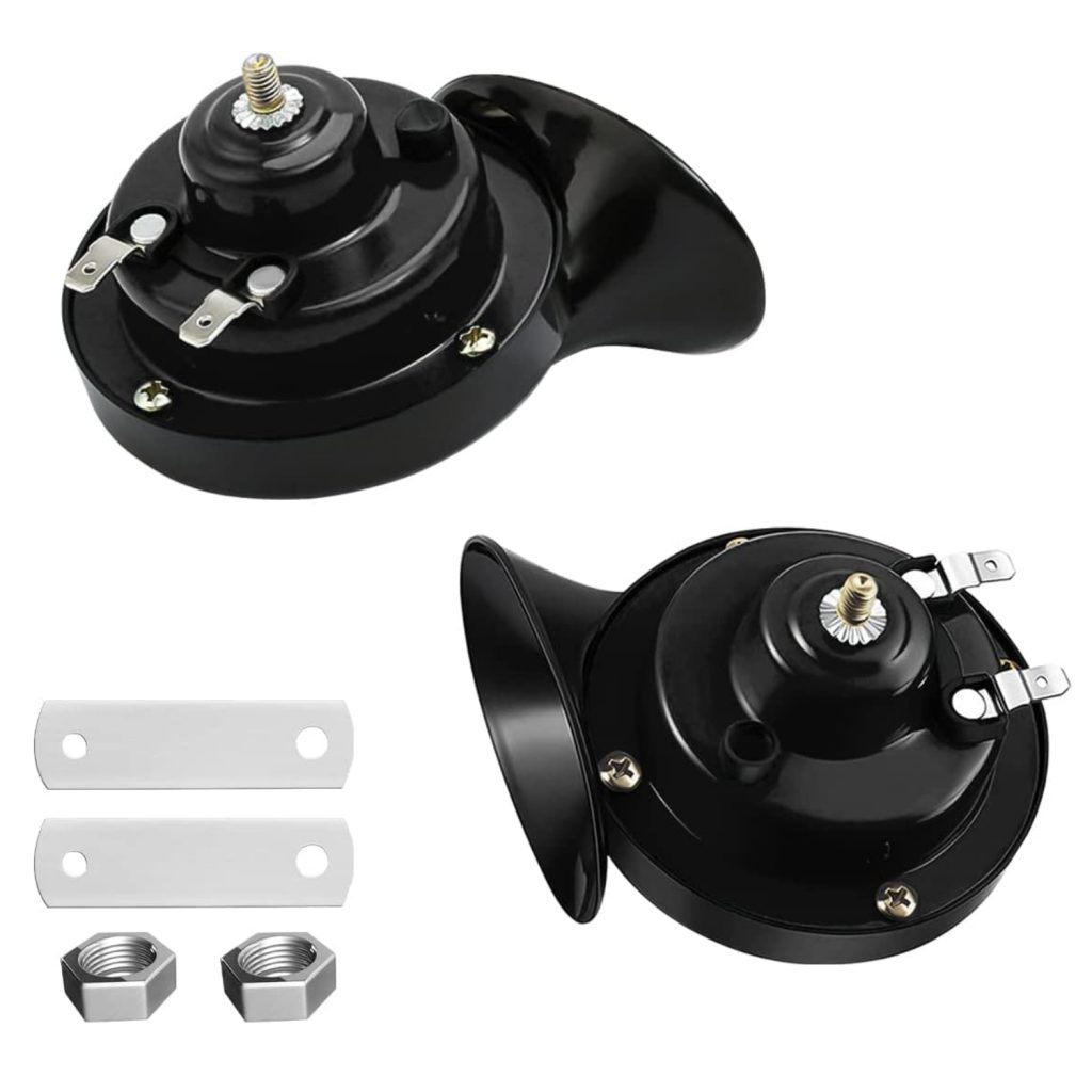 Waterproof Bike Horn Super Loud Train Horns,Car Dustproof Durable Air Electric Snail Horn,12V